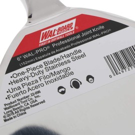Wal-Board One Piece Stainless Steel Drywall Taping Joint Knife - 6" Blade