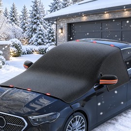 Magnetic Windshield Snow Cover for Cars – Oxford Fabric Frost Shield for Outdoor Winter Parking and Easier Morning Cleanup