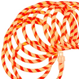 Christmas Candy Cane Rope Lights - 18FT LED Rope Lights Outdoor Waterproof Decorative Christmas Lights for Holiday Party Home Patio Indoor Xmas Decorations(216 LEDs)