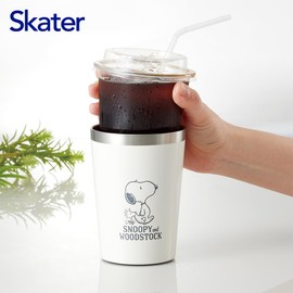 Skater STCV2-A Stainless Steel Tumbler, Heat and Cold Retention, Convenience Store Coffee, 13.5 fl oz (400 ml), M, Snoopy