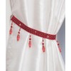 John Aird PAIR (x2) Crystal Beaded Curtain Tie Back (Red)