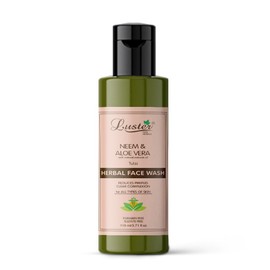 Luster Neem & Aloe Vera Face Wash | Enriched With Tulsi Extracts | Reduces Pimples & Clear Complexion | Face Wash For Women & Men | All Skin Types (Paraben & Sulphate Free) -110 ml