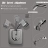 Handheld Shower Head Holder - 360 Swivel Adjustable - Large