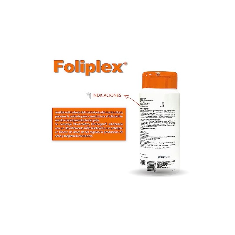 HOLLAND Shampoo Foliplex, Estimulante y Regenerador Anticaída.