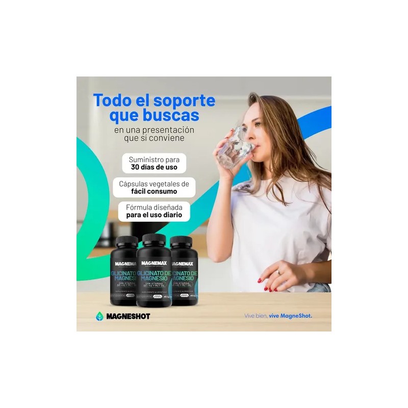 Magnemax Glicinato Magnesio Mct Oil Caps Sabor