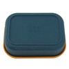 Silicone Bento Lunch Box Rectangle Leakproof 3 Compartment Divided Food