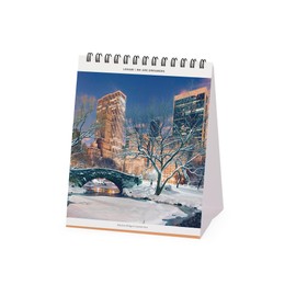Legami - Desk Calendar 2026, New York, Desk Calendar, 12 Months and Yearly Planner, in 6 Languages, Zodiac Signs, International Holidays, 12 x 14.5 cm