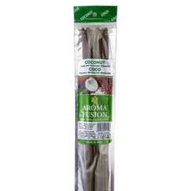 3 - Aroma Fusion 19" Jumbo Hand Dipped Incense 10-Stick Packs - Coconut Scent