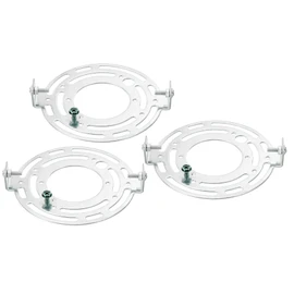 PATIKIL 115mm (4.53"") Universal Light Fixture Mounting Bracket Kit, 3set Light Crossbar Round Ceiling Plate for Wall Light, Close to Ceiling Light, Chandelier, Silver