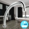 tecuro HU Spout for Standing and Wall Fittings Chrome-Plated Stainless