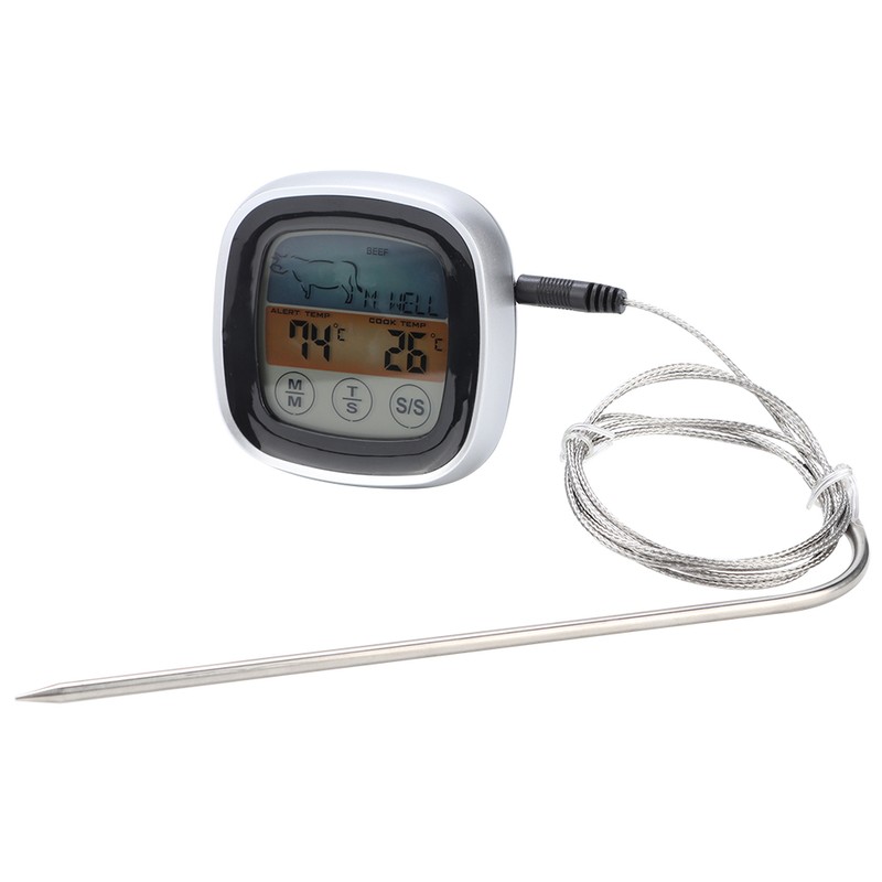 Touchscreen Electronic Thermometer Digital BBQ Oven Cooking Meat Thermometer for