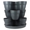 EMSCO Group Bloomers Stackable Flower Tower Planter – Holds up