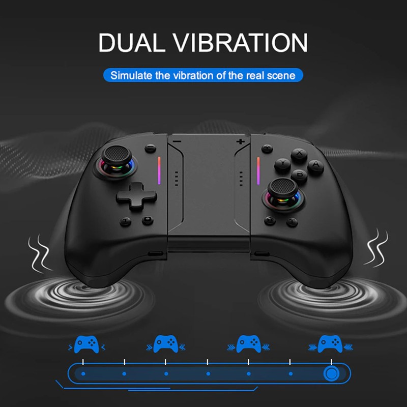 Wireless Gamepad Joypad Controller 6 Axes Gyro Dual Vibration Turbo