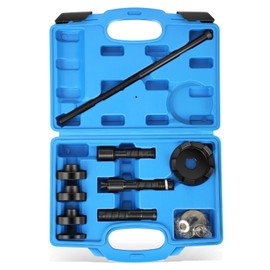 Auto Dynasty Motorcycles Wheel Bearing Puller Tools Set 0.75" 1" 25mm Bearings Compatible with Sportster Twin Cam Vrsc and Most Harley-Davidson Motorcycles 2001-2020, 17 Pcs, Blue/Black