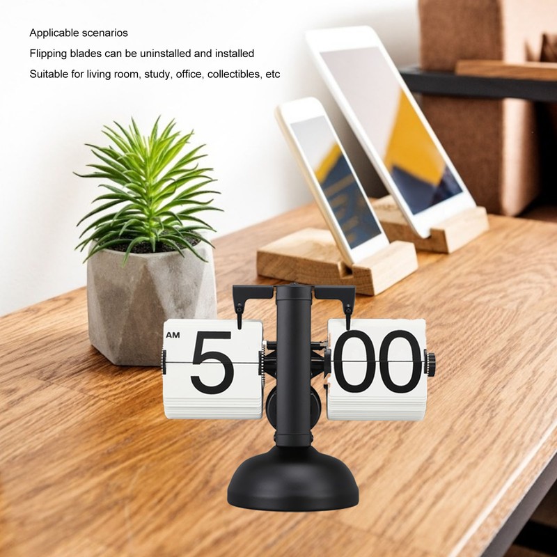 European Style Retro Digital Flip Down Clock 304 Stainless Steel