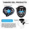 Casco De Bicicleta Unisex+redes Para Moto,casco De Ciclismo Blanco G