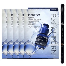 Innisfree Retinol PDRN Skin Booster Ampoule Gel Mask (25mL) 5 sheets + (Eyebrow dark brown added) / 이니스프리 레티놀 PDRN 스킨부스터 앰플 겔 마스크 (25mL) 5매 + (아이브로우 흑갈색 추가)