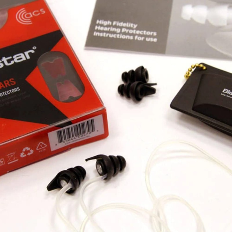 Blackstar ACS High Fidelity Filter Ohrstöpsel Gehörschutz für Musiker, Schlafen,