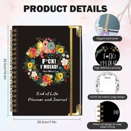 End of Life Planner and Organizer Hardcover Edition - Sorry, It's Your Problem Now Because I'm Dead - Estate Planning Document Kit, Final Wishes End-of-Life Arrangements Emergency Binder (Hardcover-A1