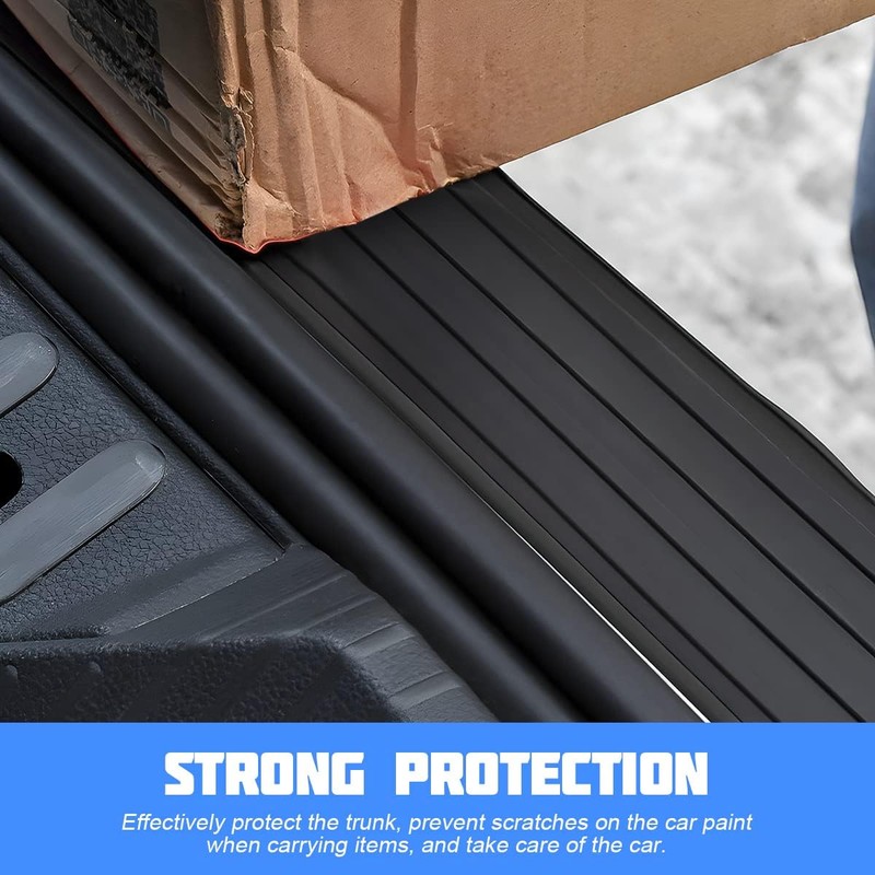 Car Rear Bumper Protector Guard - Anti-Scratch Rubber Cover Strip