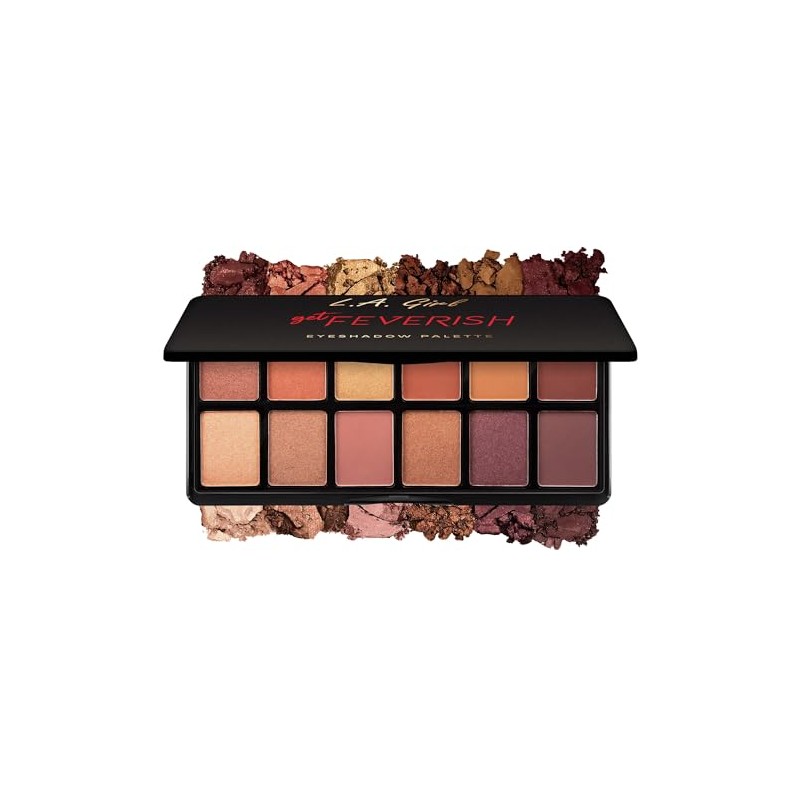 L.A. Girl Fanatic Eyeshadow Palette, Get Feverish, 1 oz