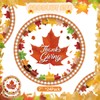 Thanksgiving Fall Paper Plates 7" Autumn Maple Leaf Print Disposable