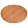 GRAEWE Meat Plate Diameter 25 cm Bamboo with Juice Groove