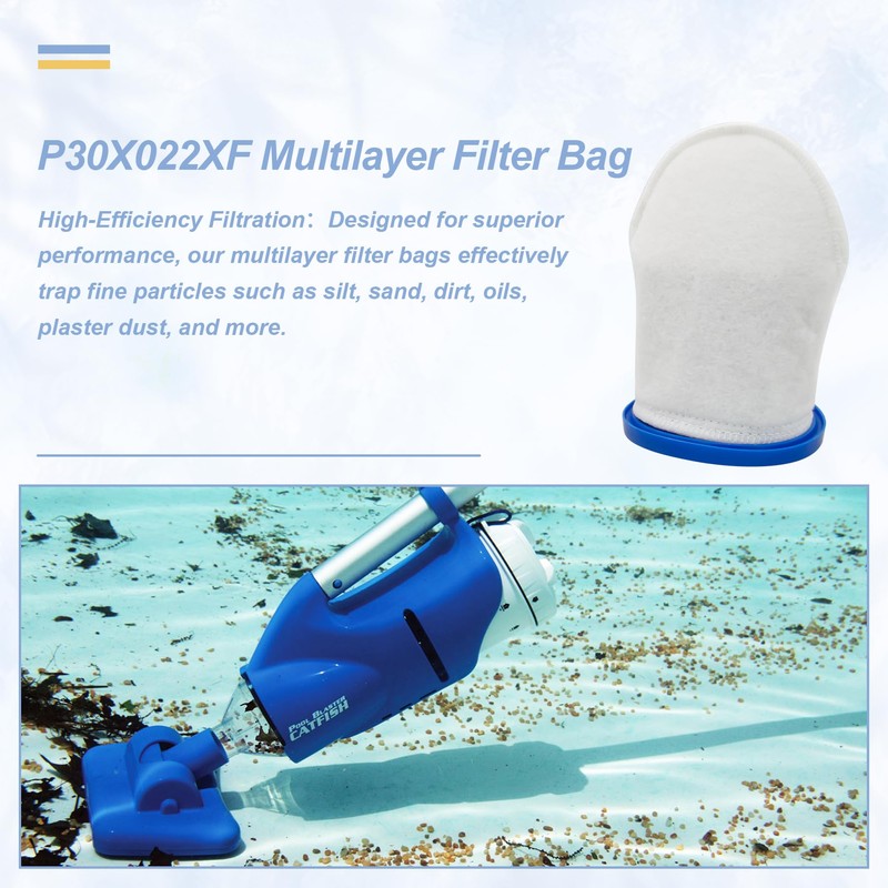 yrjns P30X022XF PBW022XF X-treme Multilayer Filter Bag for Handheld Pool