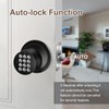 Door Knob with Keypad, Keyless Entry Door Lock, Black Electronic