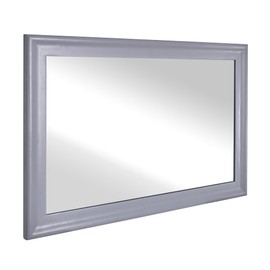 Wood Bathroom Mirror 24x36 Inch, Rectangle Mirrors with Grey Wooden Frame for Bathroom,Living Room Office or Entryway