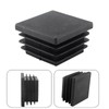 LDEXIN 12Pcs 1-1/8 Inch (30mm) Square Plastic Plugs Black Tubing