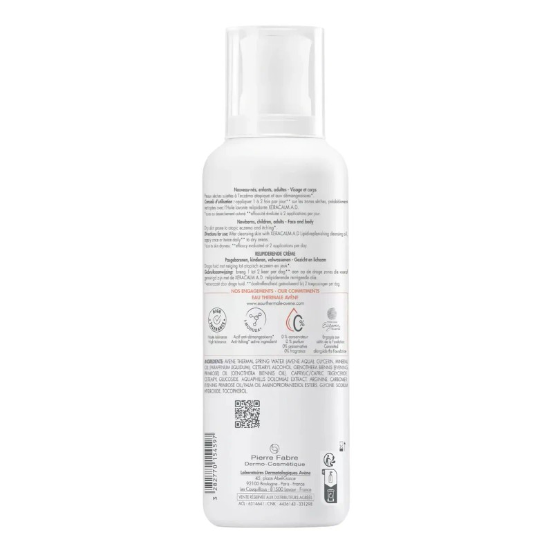 Xeracalm A.d Crema Relipidizante 400 Ml 400ml