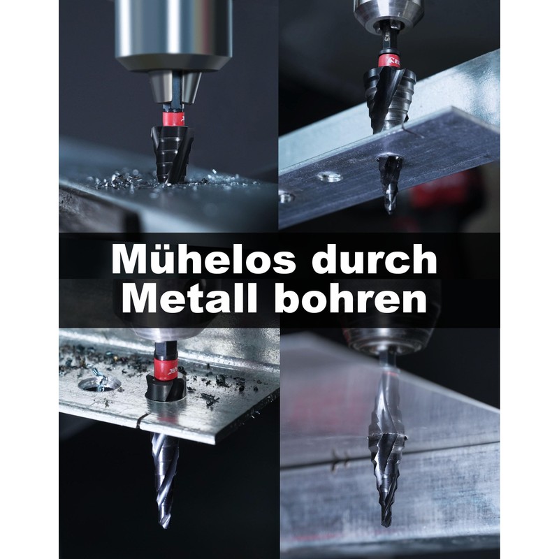 EZARC Step Drill Diameter 4-12 mm HSS Cobalt Pro TiAIN