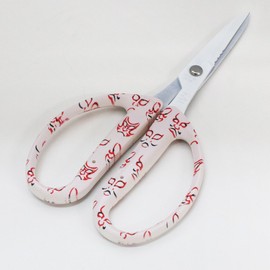 Chikamasa CRI360SFWCW All-Purpose Scissors, Fluorine, Japanese Pattern, Kabuki, Kabuki