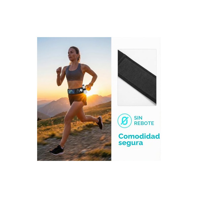 Nivofu Cintur?n de Correr Delgado, Paquete de Cintura de Ejercicio,