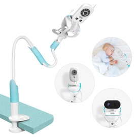 GHB Universal Baby Camera Mount Baby Monitor Holder Flexible 360° Rotation Foldable Suitable for Most Baby Monitors and Phones