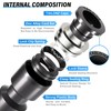 TAILONZ PNEUMATIC Black 1/4 Inch od Push to Connect Fittings