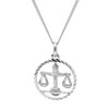 trendor Libra Zodiac Necklace 925 Silver Timeless Necklace for Men