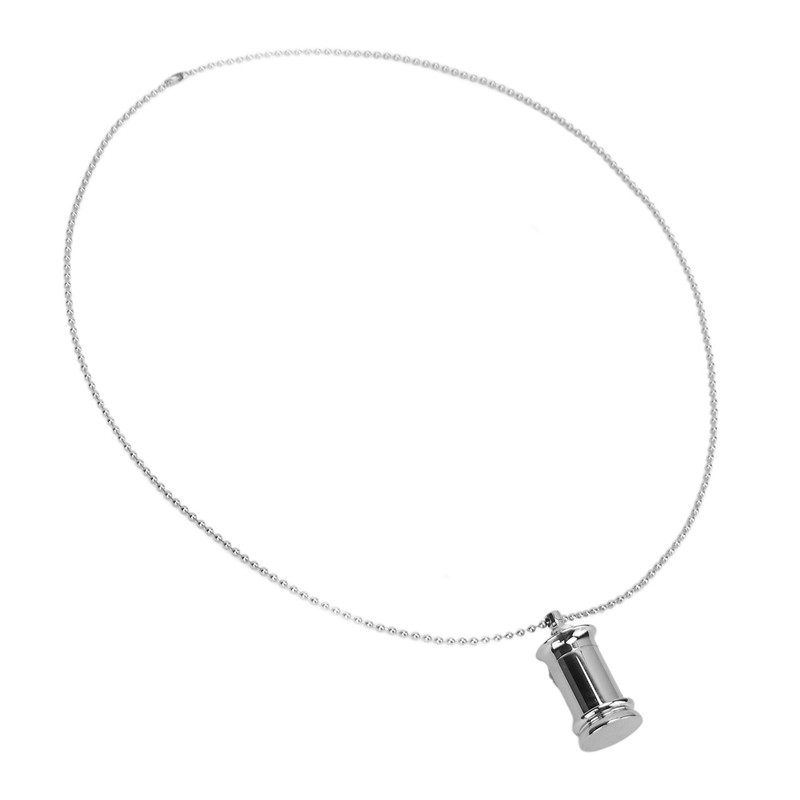 Ashes Necklace Perfume Pendant Pet Cremation Jewelry Titanium Steel Tower