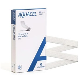 AQUACEL Hydrofiber 0.75"x18" Ribbon Dressing 5 Count  (403770)