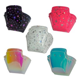 Capetos Roller Skates - TPU Toe Cap Guard Protectors Roller Skate Derby Speed - Pair (Pink Stars)