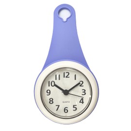 Pure Seek Bathroom Clock Waterproof Clock Wall Clock Waterproof Quiet Wall Clock Kitchen Bath Suction Cup Home Bath Clock Purple