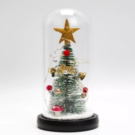 BOSSCO Flor Rosa Eterna Boda Amor Navidad Luz Led Ideal Para Regalo