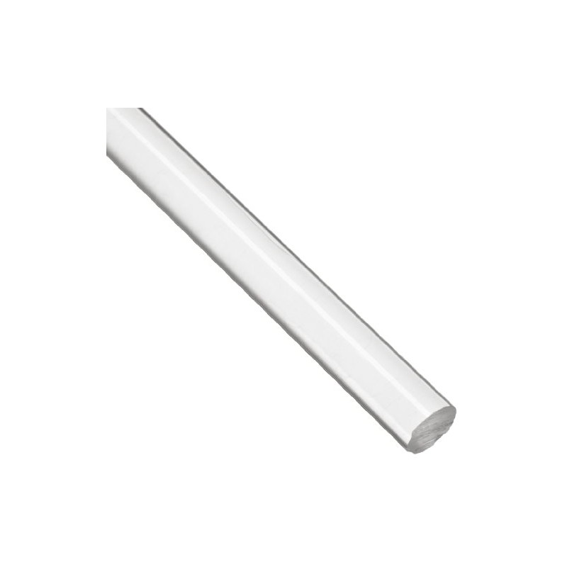 Acrylic Round Rod, Transparent Clear, Standard Tolerance, Fed. Spec. L-P-391A,
