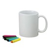 Sun Art SAN1476 “Draw It Yourself Tableware” Rainbow Kit Plate,