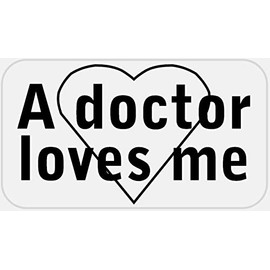 A Doctor Loves Me - 500 Stickers Pack 2.25 x 1.25 inches - Heart Medical