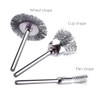 Luo ke 60 Pcs Wire Brushes Kits - 1/8" Shank