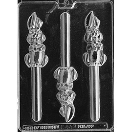 Grandmama's Goodies E449 Easter Bunny Pretzel Chocolate Candy Soap Mold with Exclusive Molding Instructions … (Pack of 3)