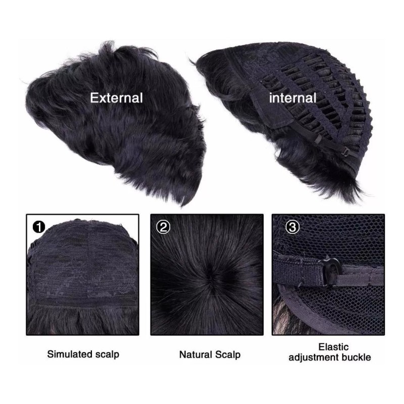 Blue Sugar Corta Negro Sintérico Para Hombre