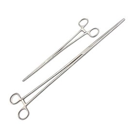 OdontoMed2011 New 2pc Fishing Set 12" + 15" Straight Hemostat Forceps Locking Clamps Stainless